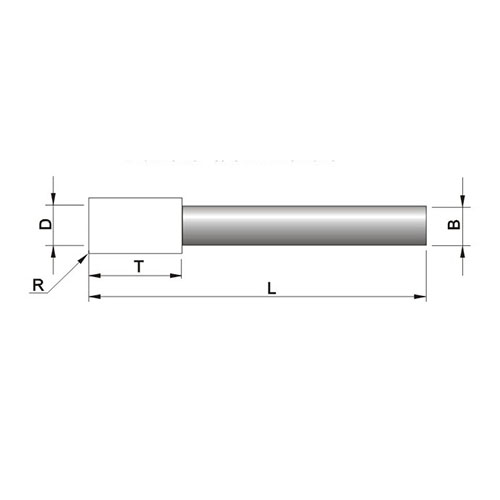鑽石及氮化硼(CBN)内孔研磨輪 柄徑6mm